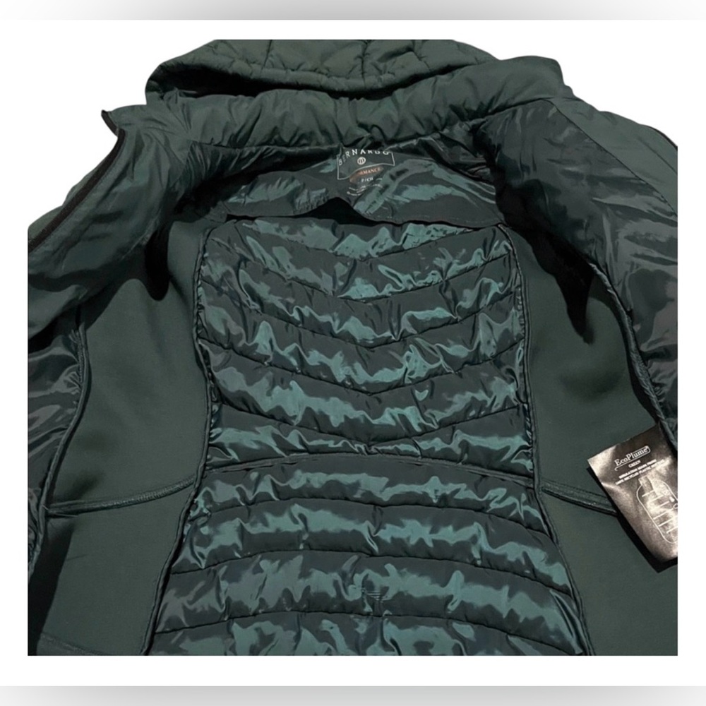 Bernardo Emerald Stretch Puffer Jacket Hooded Quilted Winter Coat Waterproof, S - Picture 4 of 11